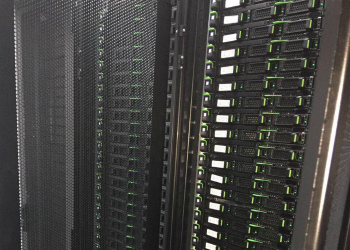 Fujitsu servers in rack — overview